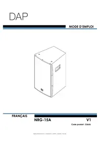 Notice DAP-Audio NRG-15A Haut-parleur