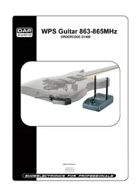 Notice DAP-Audio WPS GUITAR Microphone