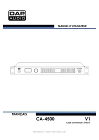 Notice DAP-Audio CA-4500 Recepteur