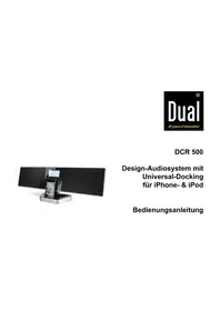 Notice DUAL DCR 500 Système hifi