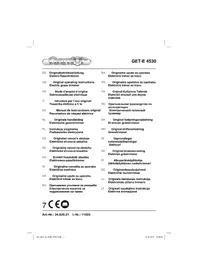 Notice Gardol GET-E 4530 Coupe-herbe