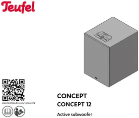 Notice Teufel CONCEPT 12 Caisson de basses