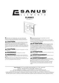 Notice SANUS ELM803 Non catégorisé