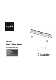 Notice SANUS LLL1 Support écran plat
