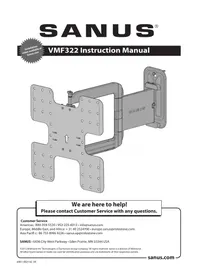 Notice SANUS VMF322 Support mural