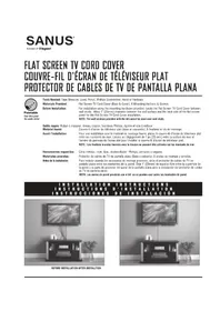 Notice SANUS BSA-OWCM301 Non catégorisé