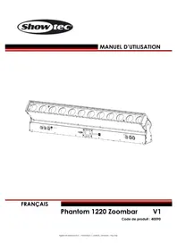 Notice Showtec PHANTOM 1220 ZOOMBAR Non catégorisé