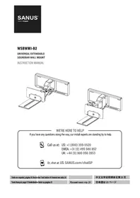 Notice SANUS WSBWM1 Support des enceintes