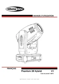 Notice Showtec PHANTOM 3R HYBRID Projecteur