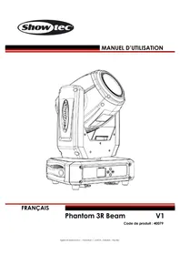 Notice Showtec PHANTOM 3R BEAM Projecteur