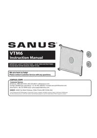 Notice SANUS VTM6 Non catégorisé