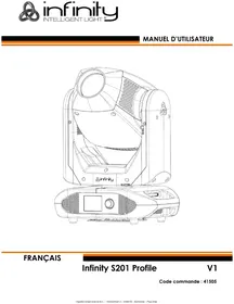 Notice INFINITY S201 Projecteur