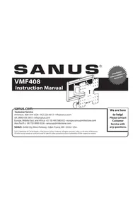 Notice SANUS VMF408 Support écran plat
