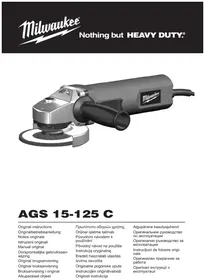 Notice MILWAUKEE AGS 15-125 C Polisseuse