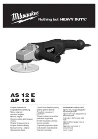 Notice MILWAUKEE AS 12 E Polisseuse