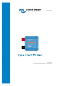 Notice VICTRON ENERGY LYNX SHUNT VE.CAN équipements de mesure