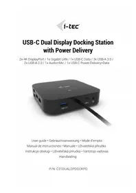 Notice i-TEC C31DUALDPDOCKPD Dongle