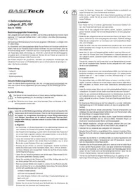 Notice BASETECH BTL-100 Chargeur de piles