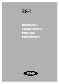 Notice m-e BG-1 Sonnette de portes