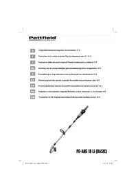 Notice Pattfield PE-AHE 18 LI Non catégorisé