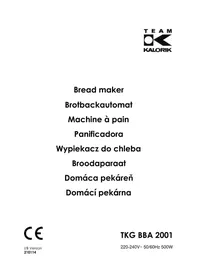Notice KALORIK TKG BBA 2001 Machine à pain