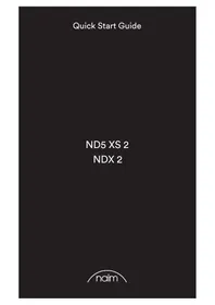 Notice NAIM NDX 2 Récepteur de musique