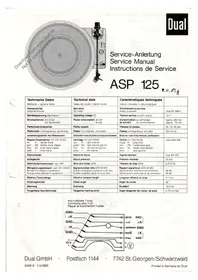 DUAL ASP 125 - Platine vinyle