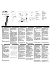 Notice WAHL QUICK STYLE Tondeuse à barbe