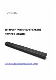 Notice VISION SB-1900P Télécommande