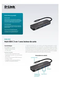 Notice D-LINK DUB-2325 Lecteur de mémoire