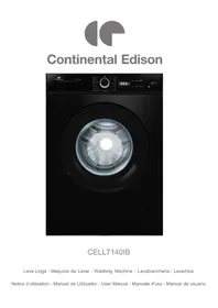 Notice CONTINENTAL EDISON CELL7140IB Machine à laver