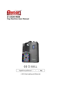 Notice Antari Z-1520 RGB Machine à effet