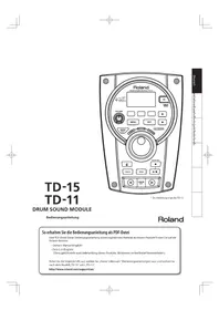 Notice ROLAND TD-11 Tambour ordinateur