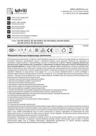 Notice Adviti AD-SW-6274L4 Lampe