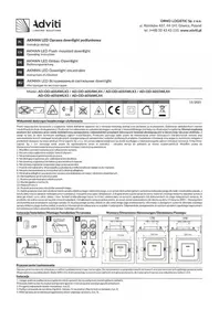 Notice Adviti AD-OD-6054WLX3 Lampe