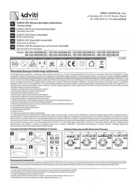 Notice Adviti AD-OD-6050WLX3 Lampe