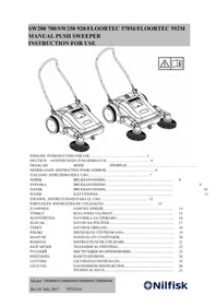Notice NILFISK SW250 Balayeuse