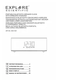 Notice Explore Scientific BCC1001 Radio-réveil