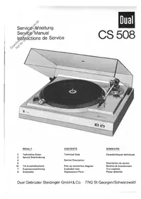 DUAL CS 508 - Platine vinyle