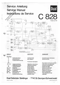 DUAL C 828 - Électronique audio