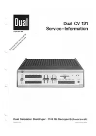 DUAL CV 121 - Égaliseur audio