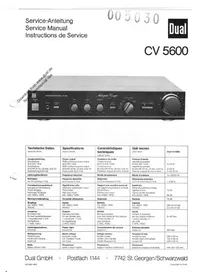 Notice DUAL CV 5600 Non catégorisé