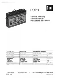 Notice DUAL PCP 1 Magnétocassete