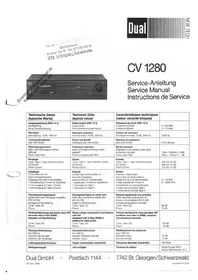 Notice DUAL CV 1280 Non catégorisé