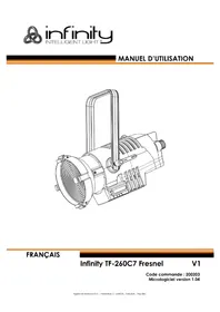 Notice INFINITY TF-260C7 FRESNEL Éclairage