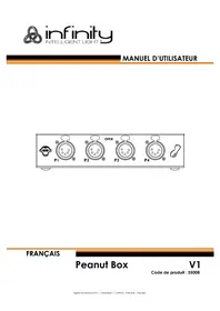Notice INFINITY PEANUT BOX Contrôleur
