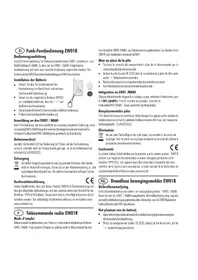 Notice Indexa EW01R Système de sécurité et de contrôle d'accès