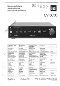 Notice DUAL CV 5650 Non catégorisé
