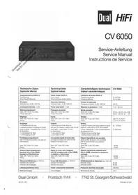 Notice DUAL CV 6050 Non catégorisé