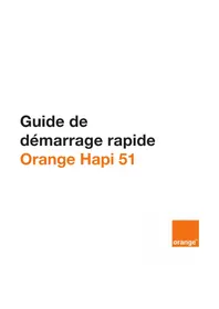 Notice ORANGE HAPI 51 Téléphone mobile